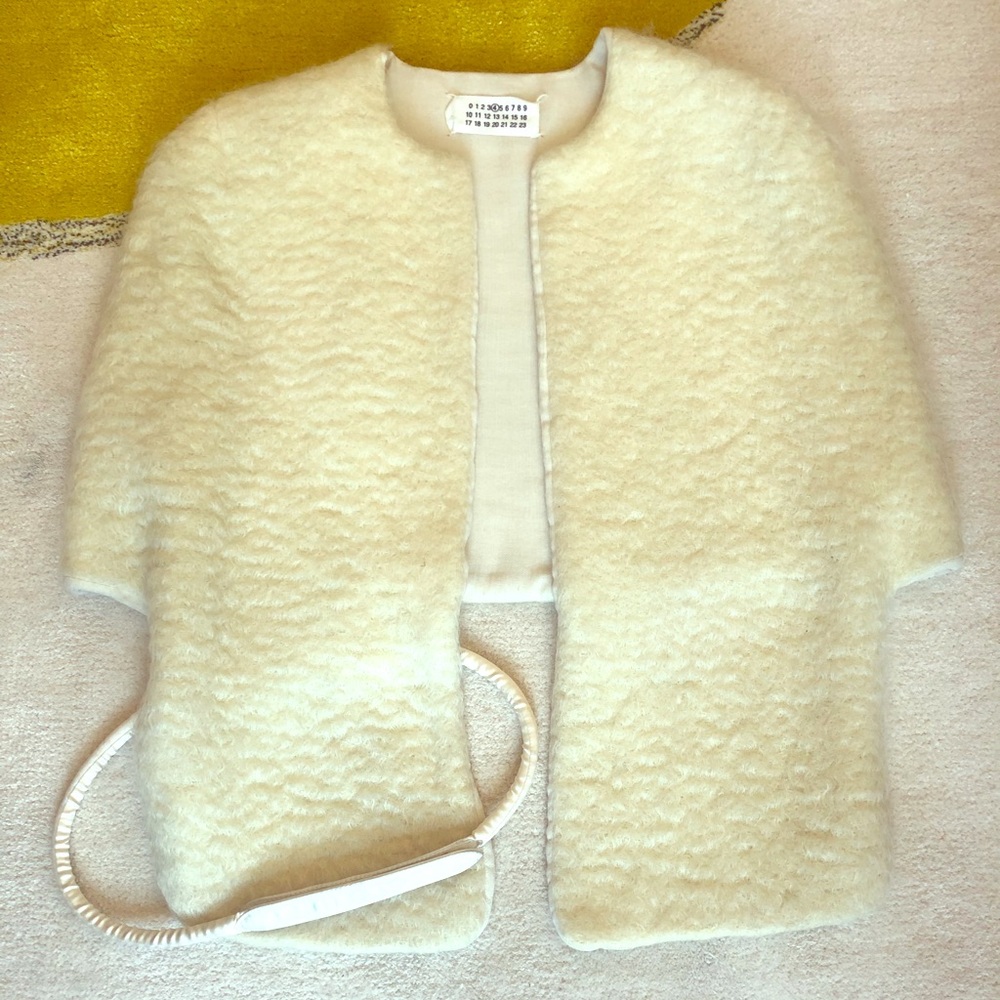 Maison Martin Margiela Cream Mohair Capelet